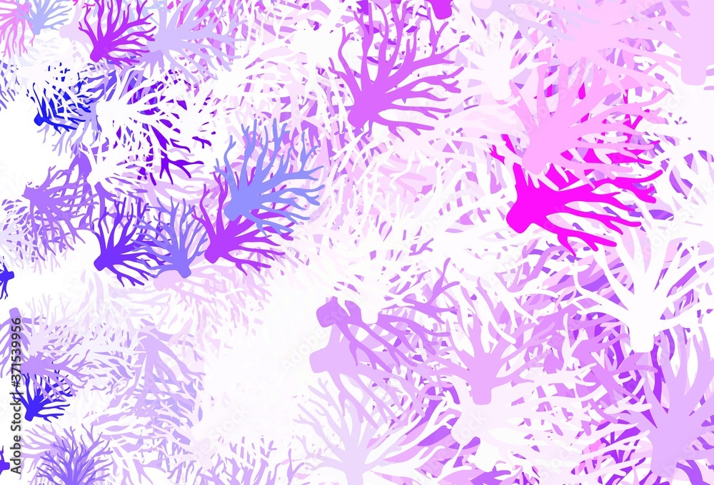 Light Purple vector elegant background with branches. Light Purple vector elegant background with branches.