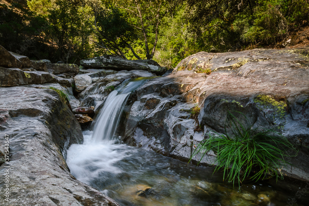 Waterfall in Las Batuecas Natural Park, Salamanca, Spain Waterfall in Las Batuecas Natural Park, Salamanca, Spain