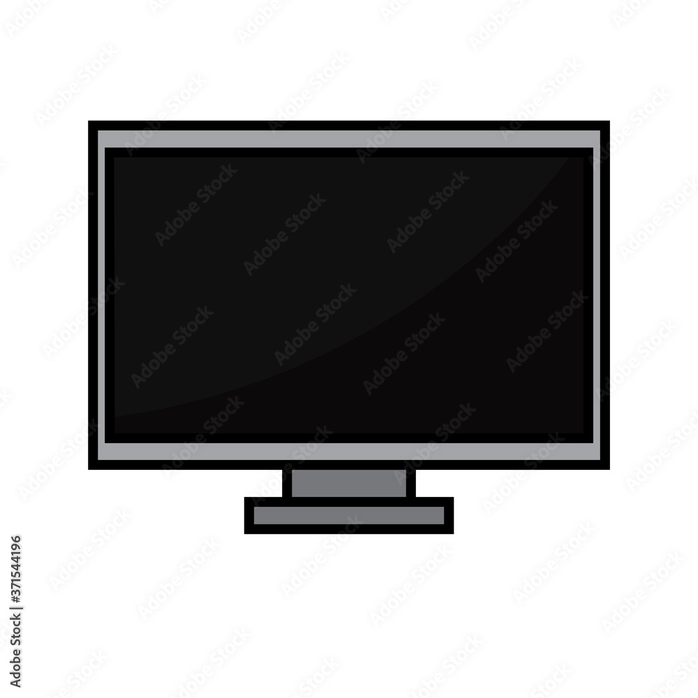 Isolated computer screen icon Isolated computer screen icon