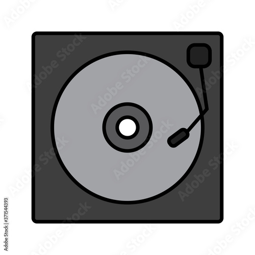 Isolated CD player icon