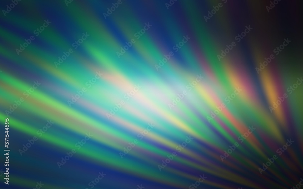 Obraz premium Light Blue, Green vector background with stright stripes. Colorful shining illustration with lines on abstract template. Pattern for ad, booklets, leaflets.