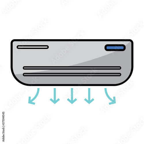 Isolated air conditioning icon