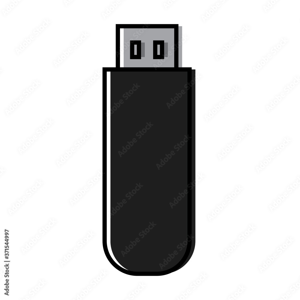 Isolated pendrive icon Isolated pendrive icon