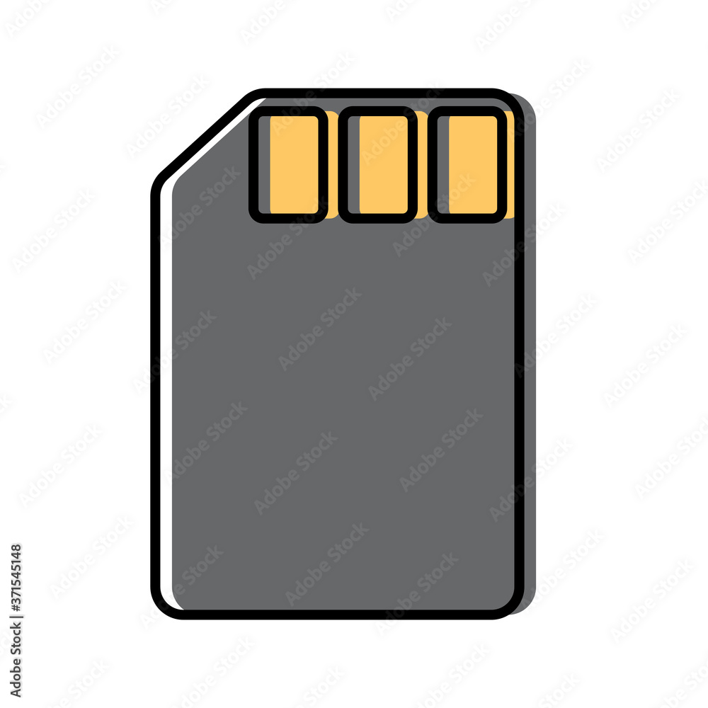 Isolated memory stick icon Isolated memory stick icon