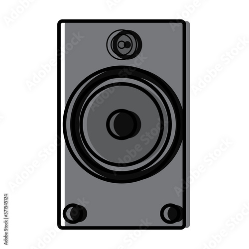Isolated sound speaker icon