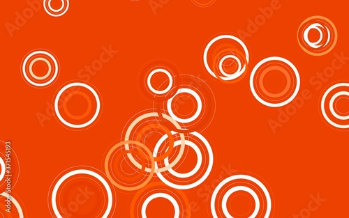 Light Orange vector background with spots.