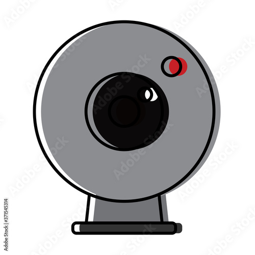 Isolated web camera icon