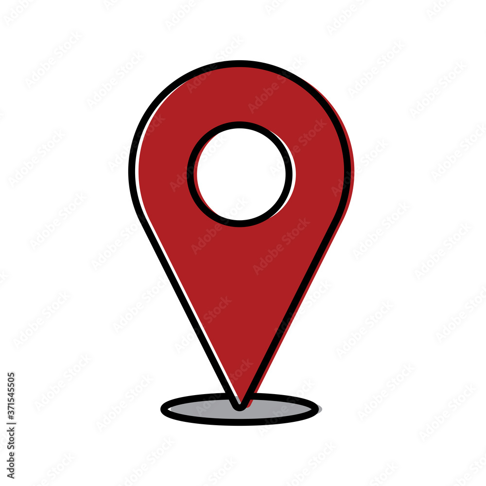 Isolated map pin icon Isolated map pin icon