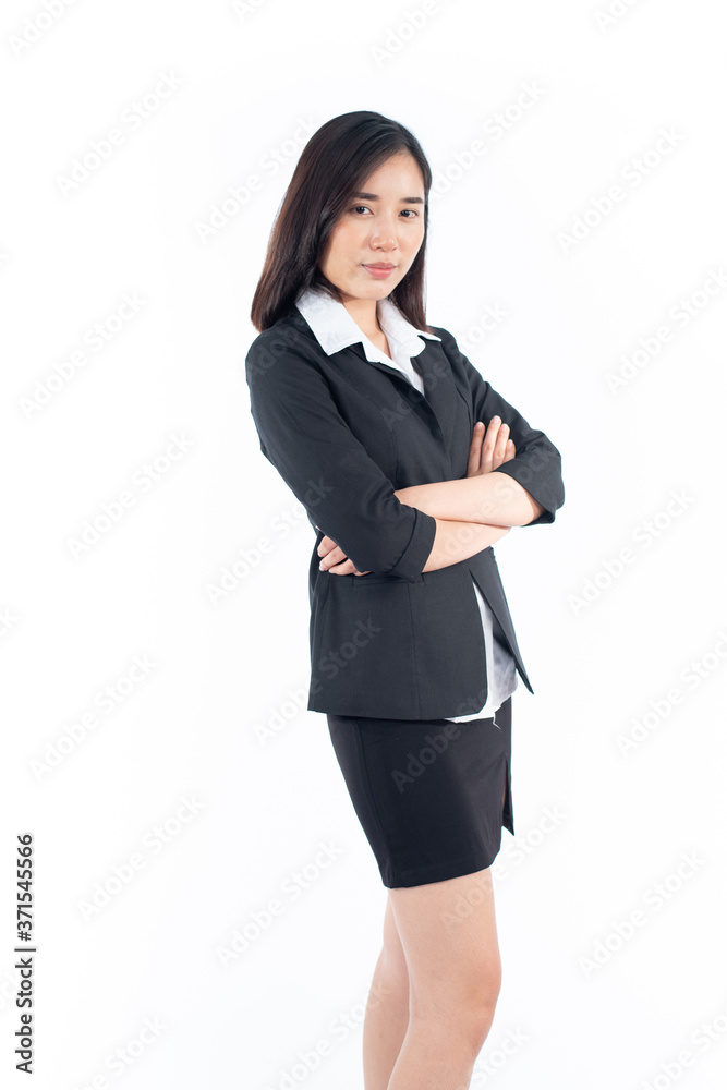 Portrait young Asian girl on white background. Portrait young Asian girl on white background.