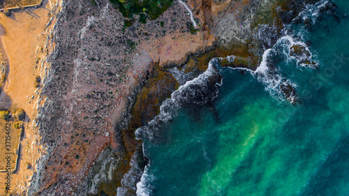 cost Line of costa Blanca , Alicante , Spain 
Aerial view , drone shoot 