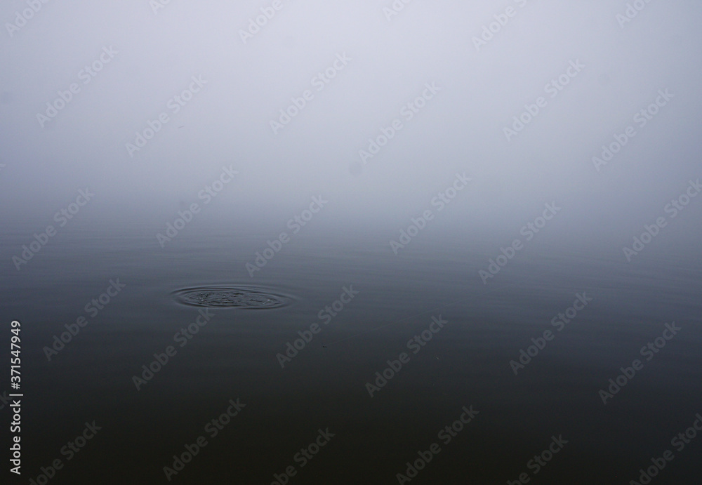 Water splash in heavy fog Water splash in heavy fog