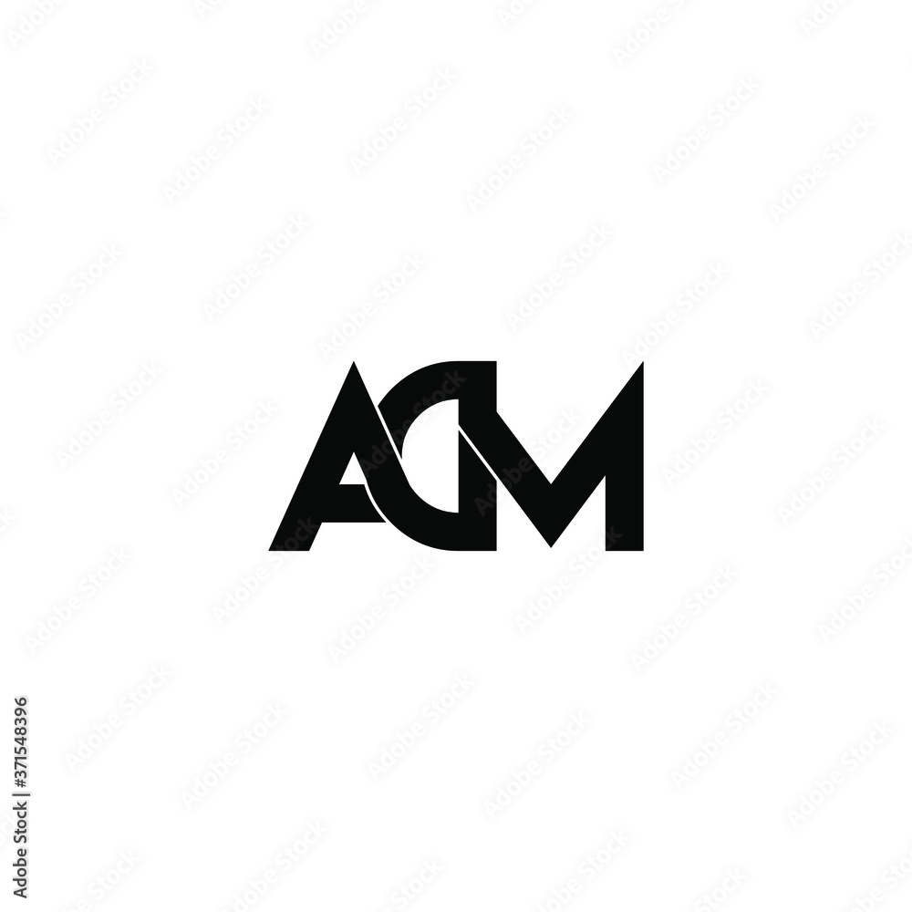 adm letter original monogram logo design adm letter original monogram logo design