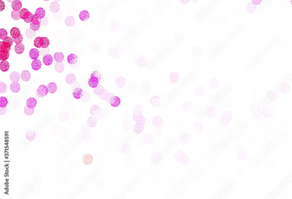 Light Pink vector background with bubbles. Light Pink vector background with bubbles.