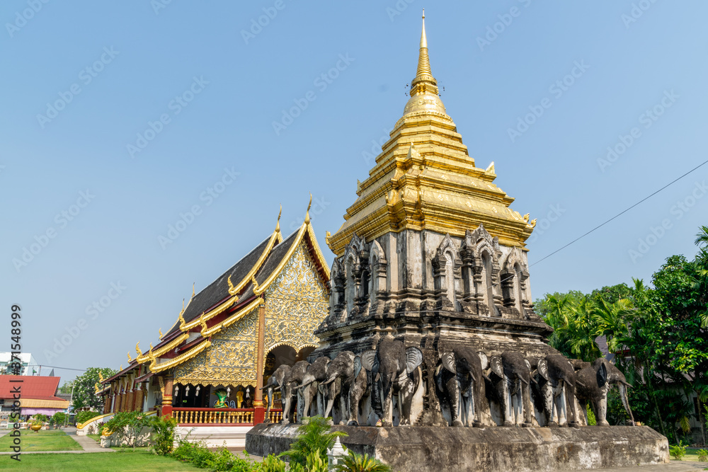 Fototapeta premium Wat Chiang Man in Thailand (ワット・チェン・マン)