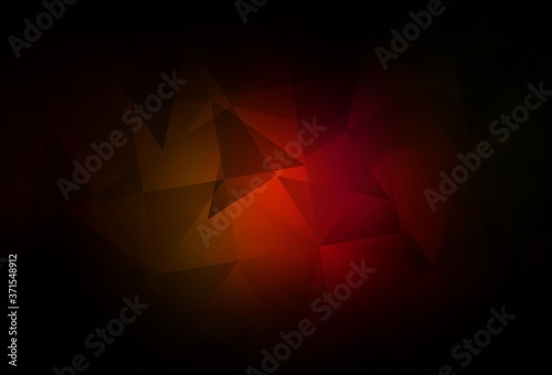 Dark Red, Yellow vector abstract mosaic background.