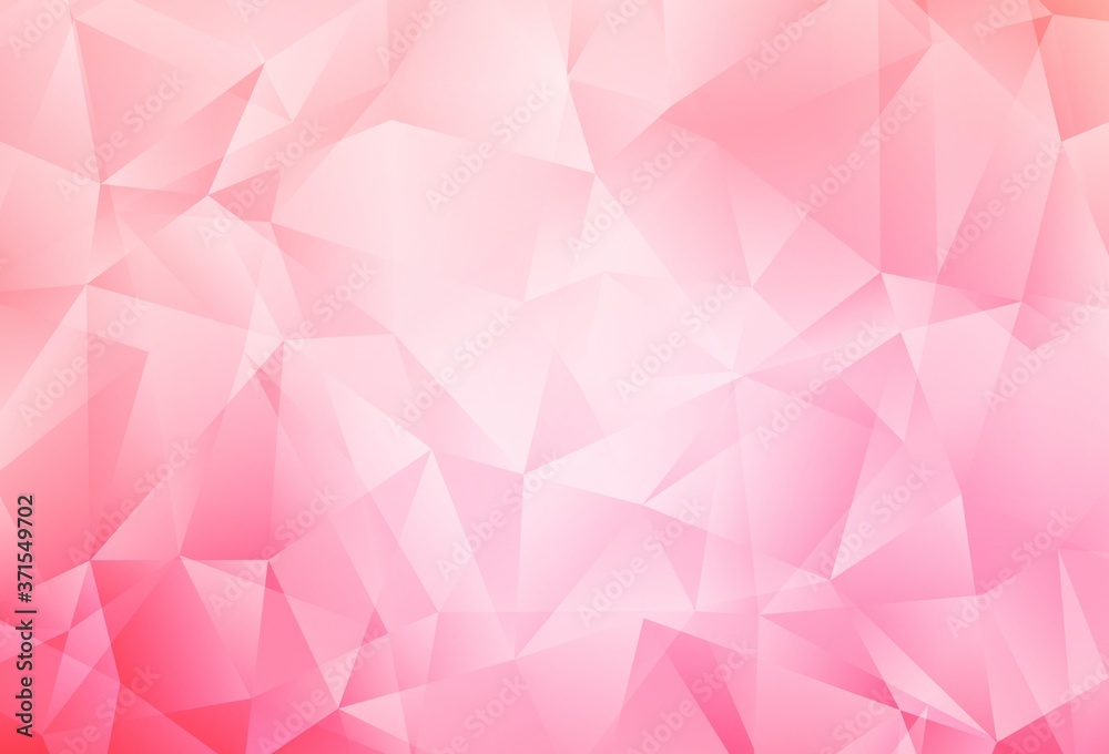 Light Pink, Yellow vector polygon abstract backdrop. Modern abstract illustration with triangles. Completely new template for your banner.