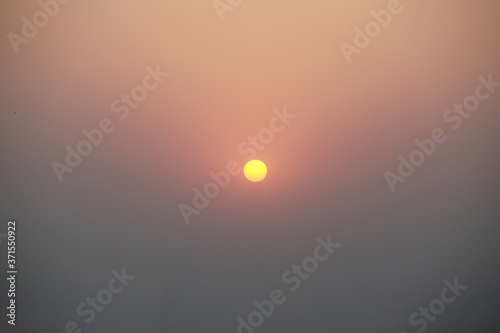 beautiful sunset in India