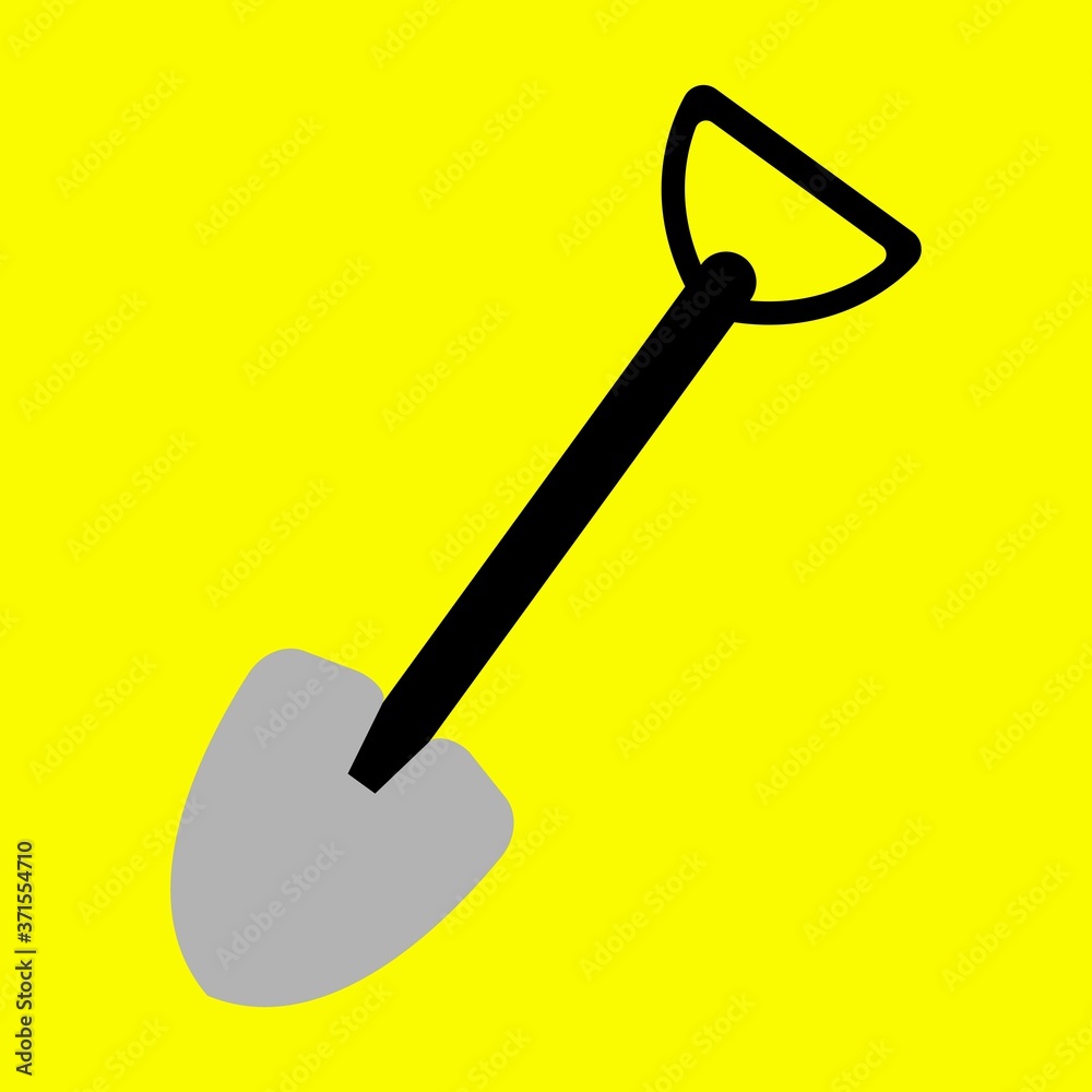 Vector illustration of shovel. vector icon. Vector illustration of shovel. vector icon.