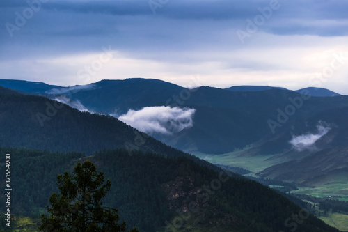 Mountain ranges on the Chike-Taman pass. Аltai republic © Starover Sibiriak