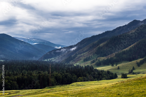 Mountain ranges on the Chike-Taman pass. Аltai republic © Starover Sibiriak