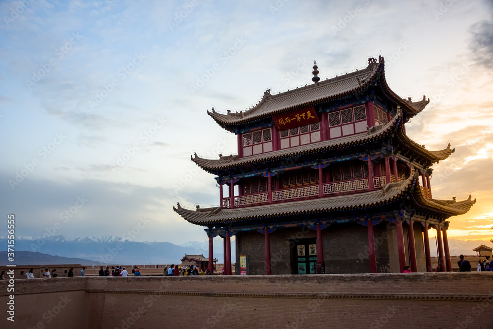 13th century Jiayuguan Pass, first frontier fortress at the west end of the Great Wall in Gansu Province, China
13th century Jiayuguan Pass, first frontier fortress at the west end of the Great Wall in Gansu Province, China