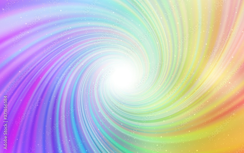Fototapeta premium Light Multicolor vector texture with milky way stars. Shining illustration with sky stars on abstract template. Best design for your ad, poster, banner.