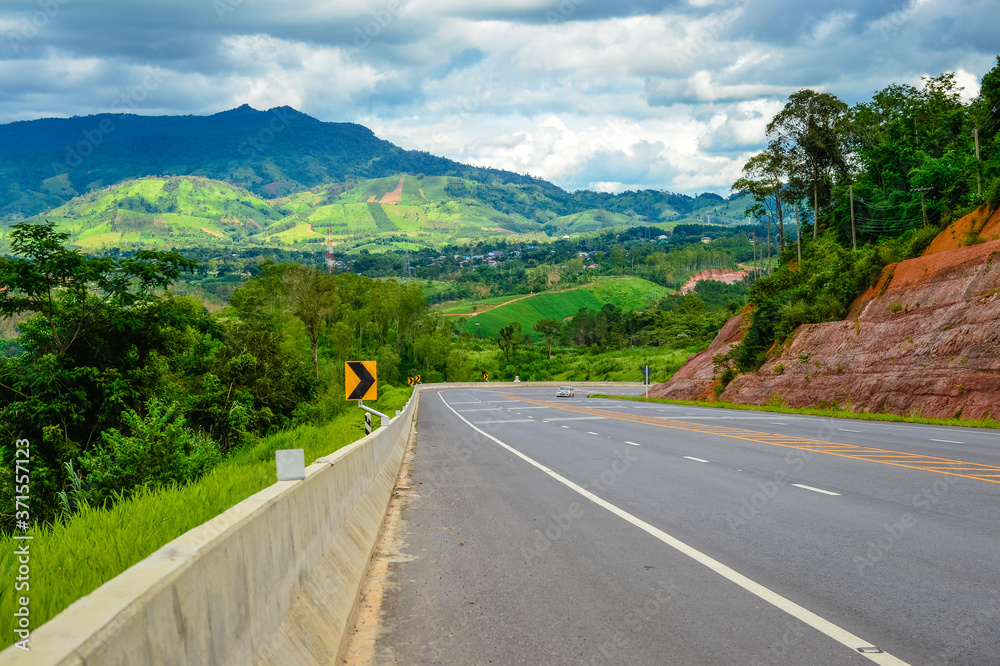 
Beautiful path Beautiful nature To Khao Kho District Phetchabun Province, Thailand