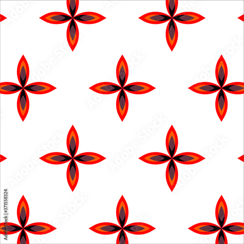 Seamless vector Royal pattern background. The repetition of dark pattern texture. Vector illustration, flower pattern. 