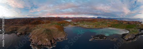 Scourie Bay photographed in Scotland, in Europe. Picture made in 2019. © Leonardo
