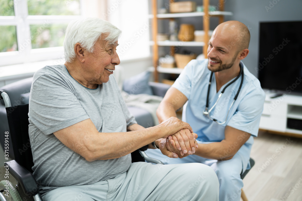 Fototapeta premium Health Care Patient Holding Hand