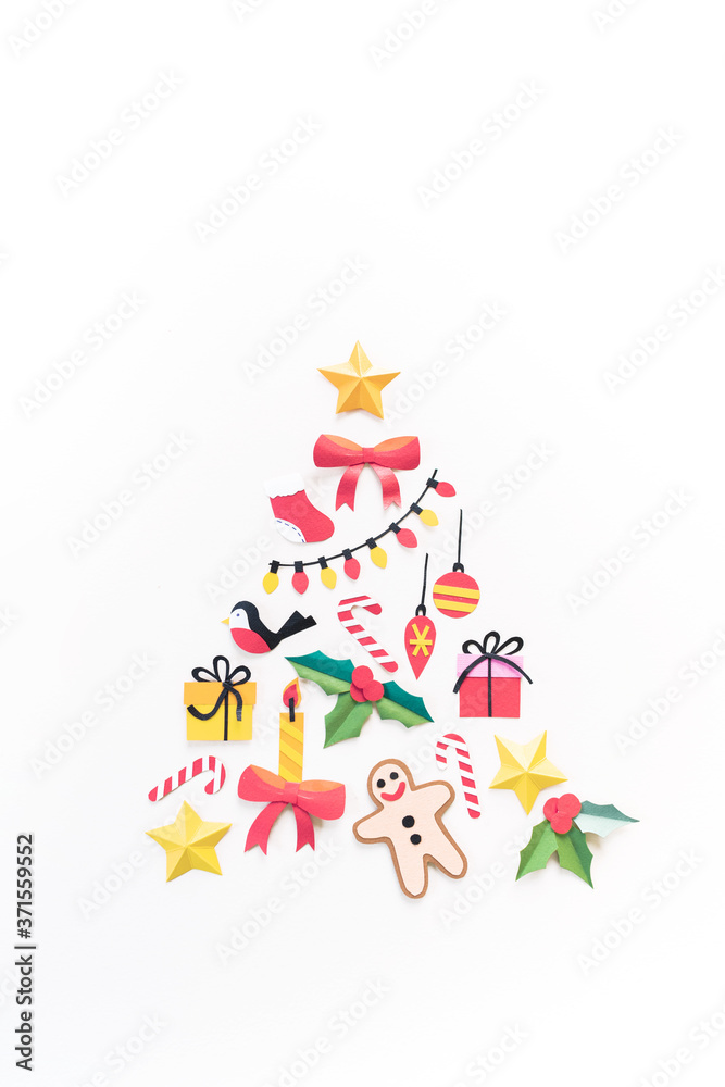 Paper art Christmas concept. Craft diy holiday. Paper art Christmas concept. Craft diy holiday.