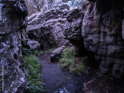 Inside the rocks in Sierra de los Padres