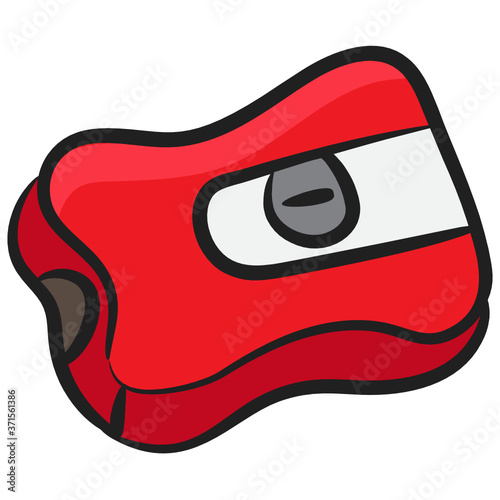 
Pencil sharpener icon design, vector of pencil grinder
