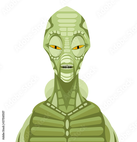 monster creature reptilian green man