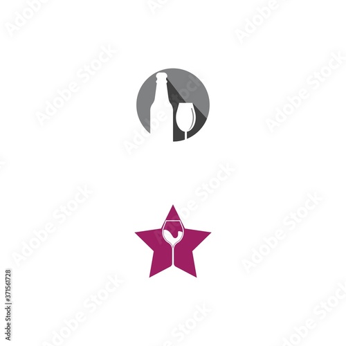 Wine Logo Template vector illustrtion