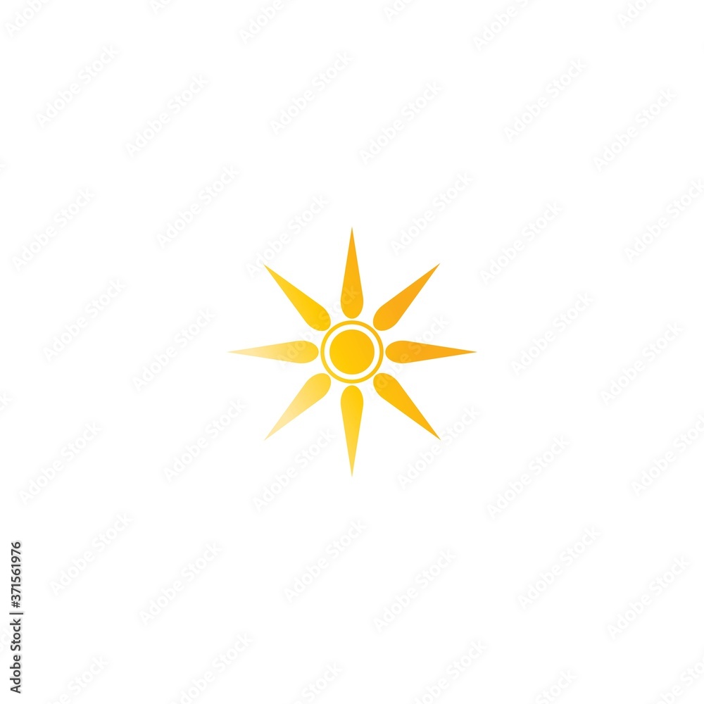 Sun Vector illustration Icon Sun Vector illustration Icon