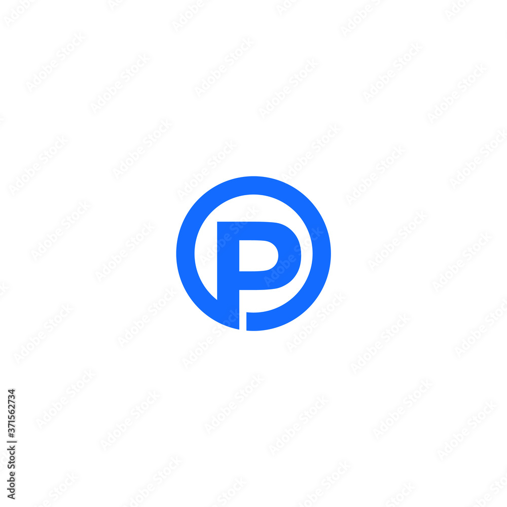 Initials P Logo Vector Icon Illustration Initials P Logo Vector Icon Illustration