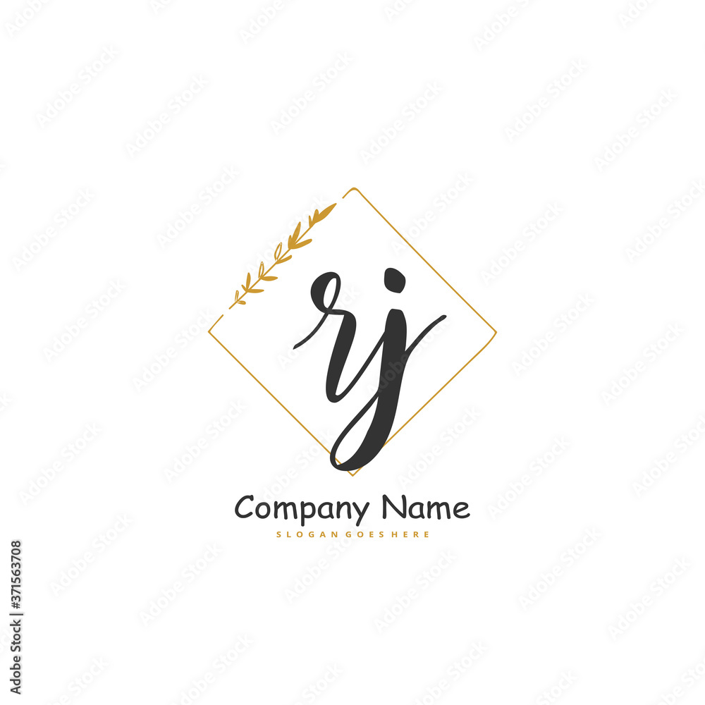R J RJ Initial handwriting and signature logo design with circle. Beautiful design handwritten logo for fashion, team, wedding, luxury logo. R J RJ Initial handwriting and signature logo design with circle. Beautiful design handwritten logo for fashion, team, wedding, luxury logo.