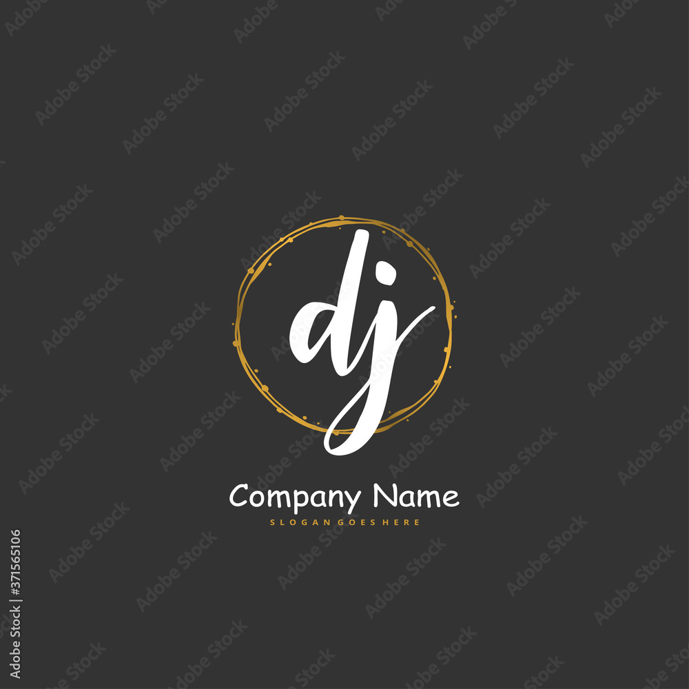 D J DJ Initial handwriting and signature logo design with circle. Beautiful design handwritten logo for fashion, team, wedding, luxury logo. D J DJ Initial handwriting and signature logo design with circle. Beautiful design handwritten logo for fashion, team, wedding, luxury logo.