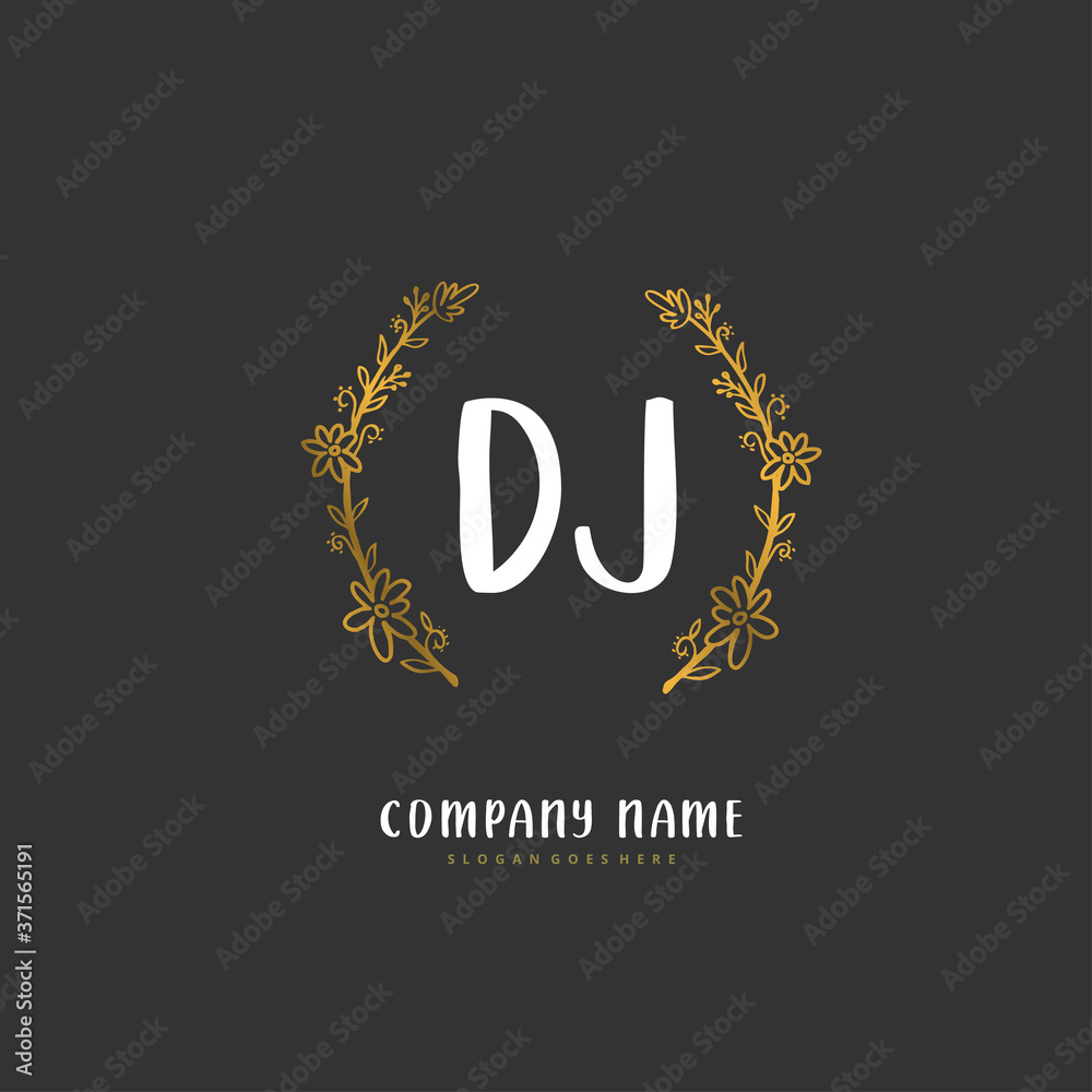 D J DJ Initial handwriting and signature logo design with circle. Beautiful design handwritten logo for fashion, team, wedding, luxury logo. D J DJ Initial handwriting and signature logo design with circle. Beautiful design handwritten logo for fashion, team, wedding, luxury logo.