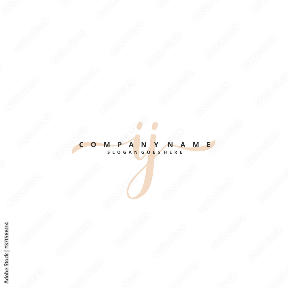I J IJ Initial handwriting and signature logo design with circle. Beautiful design handwritten logo for fashion, team, wedding, luxury logo. I J IJ Initial handwriting and signature logo design with circle. Beautiful design handwritten logo for fashion, team, wedding, luxury logo.