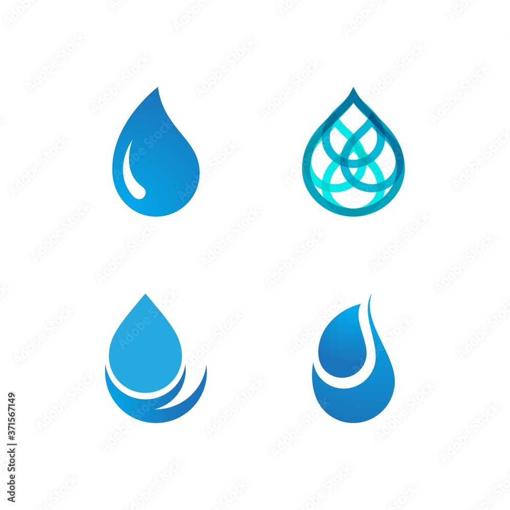 water drop Logo water drop Logo