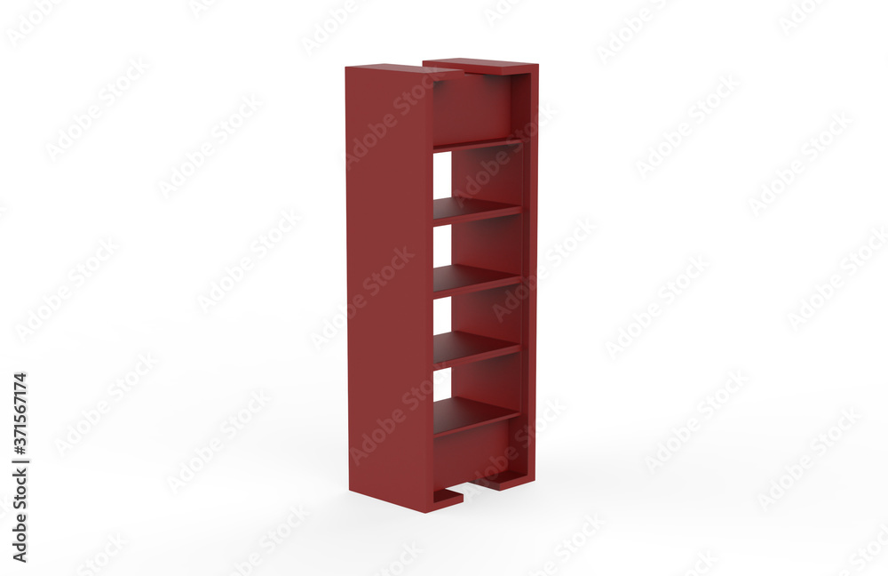 Display stand, retail display stand for product , display stands isolated on white background. 3d illustration Display stand, retail display stand for product , display stands isolated on white background. 3d illustration