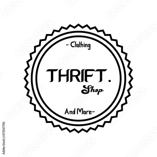 Thrift Shop Simple Logo Vector for Thrift Shop and Clothes Store.