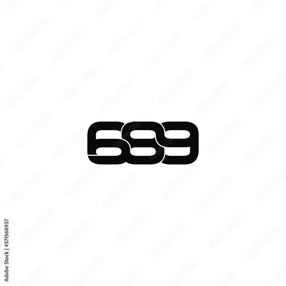 689 letter original monogram logo design 689 letter original monogram logo design