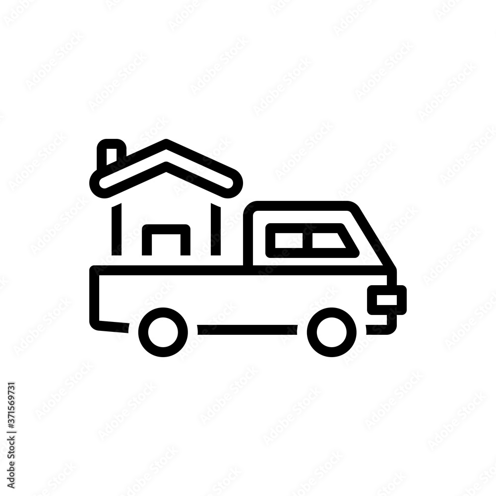 Black line  icon for for 