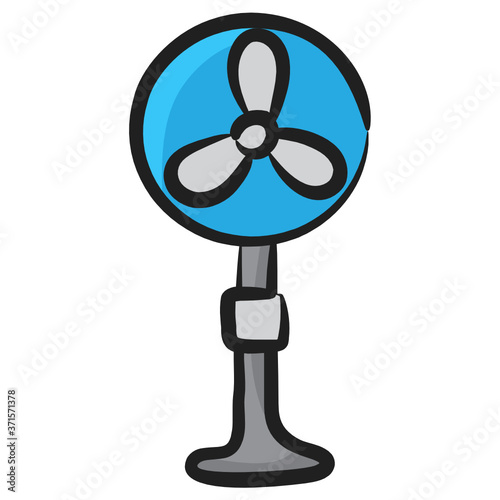 
Trendy design vector of pedestal fan, electronic appliance concept 
