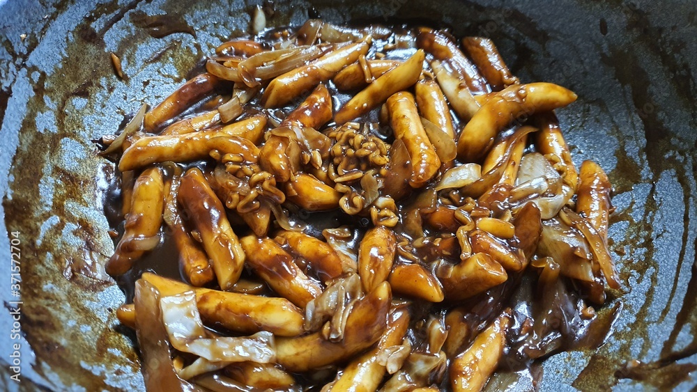 Fototapeta premium 짜장떡볶이