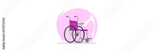 Wheelchair for people with disabilities.
