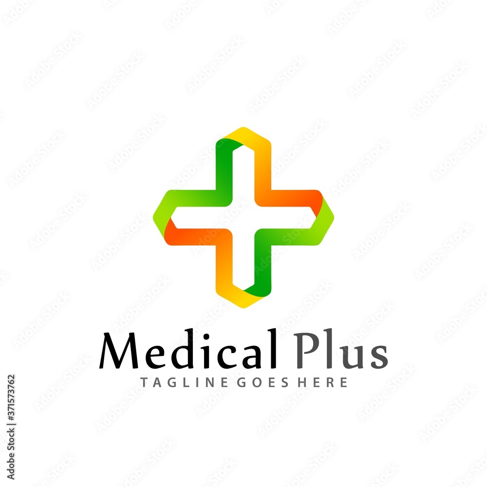 Fototapeta premium Gradient Medical Plus Modern Logos Design Vector Illustration Template